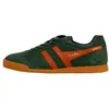 Image de Baskets - Gola - Harrier - Cuir - Vert - Lacets