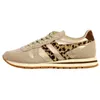Image de Basket Cuir Gola Daytona Blaze - Or-Leopard/Marron Foncé