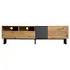 Image de Meuble tv naturel 180 cm mdf meuble tv naturel