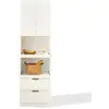 Image de Buffet de cuisine 4 portes 0 tiroirs - 59,5 cm blanc mdf buffet de cuisine blanc