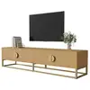 Image de Meuble tv bois clair 180 cm mdf meuble tv bois clair