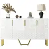 Image de Buffet 4 porte(s) 0 tiroir(s) - 140 cm blanc buffet blanc