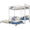 Image de Lit superposé 90x200(90x190)cm coloris blanc lit enfant blanc