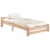 Image de Lit simple 90x200cm coloris naturel lit enfant naturel
