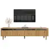 Image de Meuble tv naturel 178 cm mdf meuble tv naturel