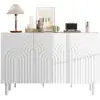 Image de Buffet 3 porte(s) 0 tiroir(s) - 120 cm blanc mdf buffet blanc