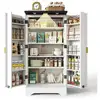 Image de Buffet de cuisine 2 portes 0 tiroir - 60 cm blanc led mdf buffet de cuisine blanc