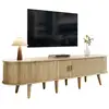 Image de Meuble tv bois clair 175 cm mdf meuble tv bois clair