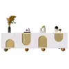 Image de Meuble tv blanc+naturel 175 cm mdf meuble tv bicolore