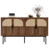 Image de Buffet 4 porte(s) 0 tiroir(s) - 140 cm naturel mdf buffet naturel