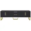 Image de Meuble tv noir 170 cm mdf meuble tv noir