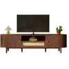 Image de Meuble tv naturel 175 cm mdf meuble tv naturel