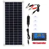 Image de Kit de Panneau Solaire 100W 2 USB avec Contrôleur 10A Chargeur de Batterie Solaire pour Voiture Yacht Montres Bateau 12V-18V