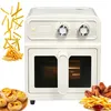 Image de Friteuse À Air 6L Tout En Métal 1700W Sans Huile Cuisson Sans Retournement Température 20-200°C Minuteur 60 Min Technologie