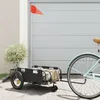 Image de Prix bas - Remorque de vélo Polyvalent - supporté 50 kg - noir tissu oxford et fer  792237580293)