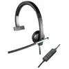 Image de Logitech 981-000514 Casque Avec Fil Arceau Bureau/centre D'appels Usb Type-a Noir, Argent