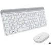 Image de Ensemble Clavier Souris - Sans fil - Logitech - MK470 Slim - Silencieux - AZERTY - Blanc