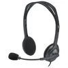 Image de Casque avec micro - LOGITECH - H111 - Noir - Supra-aural - Jack 35 mm