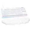 Image de Clavier gamer - Filaire - Logitech G - G713 - AZERTY - Mécanique - Switch Tactile GX Brown - Repose-poignets - White Mist
