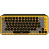 Image de Logitech Pop Keys Clavier Universel Rf Sans Fil + Bluetooth Qwerty Anglais Britannique Noir, Gris, Jaune