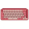 Image de Clavier - Sans fil - Logitech - Pop Keys - AZERTY - Mécanique - Touche Emoji - Rose