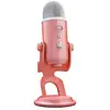 Image de Logitech g blue yeti microphone de jeu usb pour streaming premium, logiciel blue vo!ce, pc, podcast, studio, micro pour ordi, thèmes streamlabs exclusifs, finition édition spéciale - rose 988-000534
