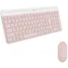 Image de Ensemble Clavier Souris - Sans Fil - - Mk470 Slim - Silencieux - Azerty - Rose