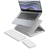 Image de Kit De Télétravail Clavier Sans Fil Azerty Logitech Casa Pop Up Desk Blanc + Support + Pavé Tactile