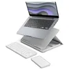 Image de Kit de télétravail Clavier sans fil Azerty Logitech Casa Pop Up Desk Blanc + Support + Pavé tactile