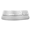 Image de Logitech Ergo Series Wave Keys for Mac - clavier - AZERTY - Francais - blanc casse Peripherique d'entree