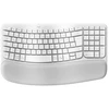 Image de Clavier Ergonomique Wave Keys Plastique Blanc 37,6x21,9x3,05cm Logitech