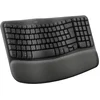 Image de Logitech Ergo Wave Keys Clavier Ergonomique Sans Fil Avec Repose-poignets Rembourré