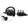 Image de Logitech Pack Volant de course et pédalier G920 Driving Force pour PC-Mac-Xbox One-Xbox Series X-S Noir + Casque