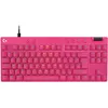 Image de Clavier gamer - Filaire - Logitech G - Pro X TKL Rapid - AZERTY - Rose