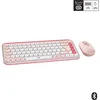 Image de Ensemble Clavier et Souris - Logitech - Pop Icon Combo - Rose - Sans fil - 4000DPI - 4 boutons