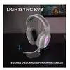 Image de Casque pc logitech g522 lightspeed gaming sans fil - blanc 981-001550