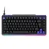 Image de Clavier gaming filaire 75 touches azerty fr retroeclairage noir dual swap 8257841