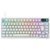 Image de Clavier gaming 75% azerty filaire usb g316 x 75 blanc avec rgb per touche LOG5099206139268
