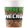 Image de 8 gobelets en papier 200ml Minecraft