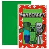 Image de Invitations Minecraft Green Party (6 pièces) FSC Référence : PNN95658