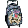 Image de Sac à dos à roulettes Chien Yorke 31 CM Trolley maternelle