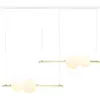 Image de Zambelis kastoria suspension kastoria bar, finition or mat, led 3000k, intensité variable, verre opale