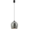 Image de Zambelis eclipsea suspension eclipsea dome noir mat - verre fumé led 3000k