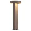 Image de Zambelis zyria borne lumineuse extérieure double zyria en béton naturel, led 3000k, ip65
