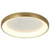 Image de Zambelis kampos plafonnier semi-encastré led intégré kampos 60 cm, finition or mat brossé, 3000 k, dimmable