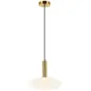 Image de Zambelis kyron suspension kyron 30 cm en forme de dôme, finition or mat, culot e27