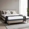 Image de Matelas Tanhk À Mémoire Haute Densité 100x200, 20cm, Ferme, Hypoallergénique, Housse Amovible, Fabriquée En Italie