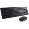Image de Dell Keyboard and Mouse KM3322W - Ensemble clavier et souris - sans fil - 2.4 GHz - AZERTY - Français - Noir