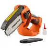 Image de Mini Tronçonneuse A Batterie 20v Dual Power Powdpg7572 - Guide De 100 Mm A 14 Dents - Livré Sans Batterie Ni Chargeur