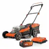 Image de Tondeuse A Batterie 20v 34 Cm De Coupe Powdpglws1 - Batterie 4ah Et Chargeur Inclus - Moteur Brushless